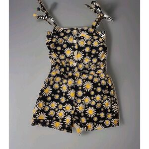 Carolina Zapf‎ NEWYORK Floral Daisy Print Girls' Summer Romper 4Y